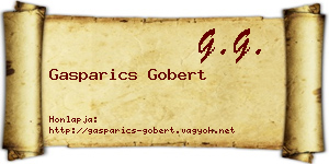 Gasparics Gobert névjegykártya